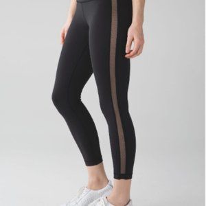 Lululemon High Times Pant (Wing Mesh) Black 8 NWOT